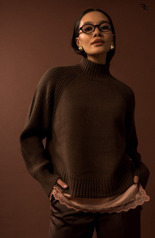 Camisola Ferrache de Malha- Marrom