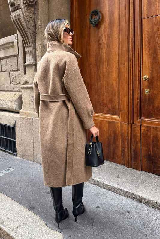 Casaco Ferrache: camel/cáqui