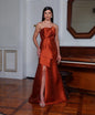 Vestido de Festa Longo Tomara que Caia - Terracota