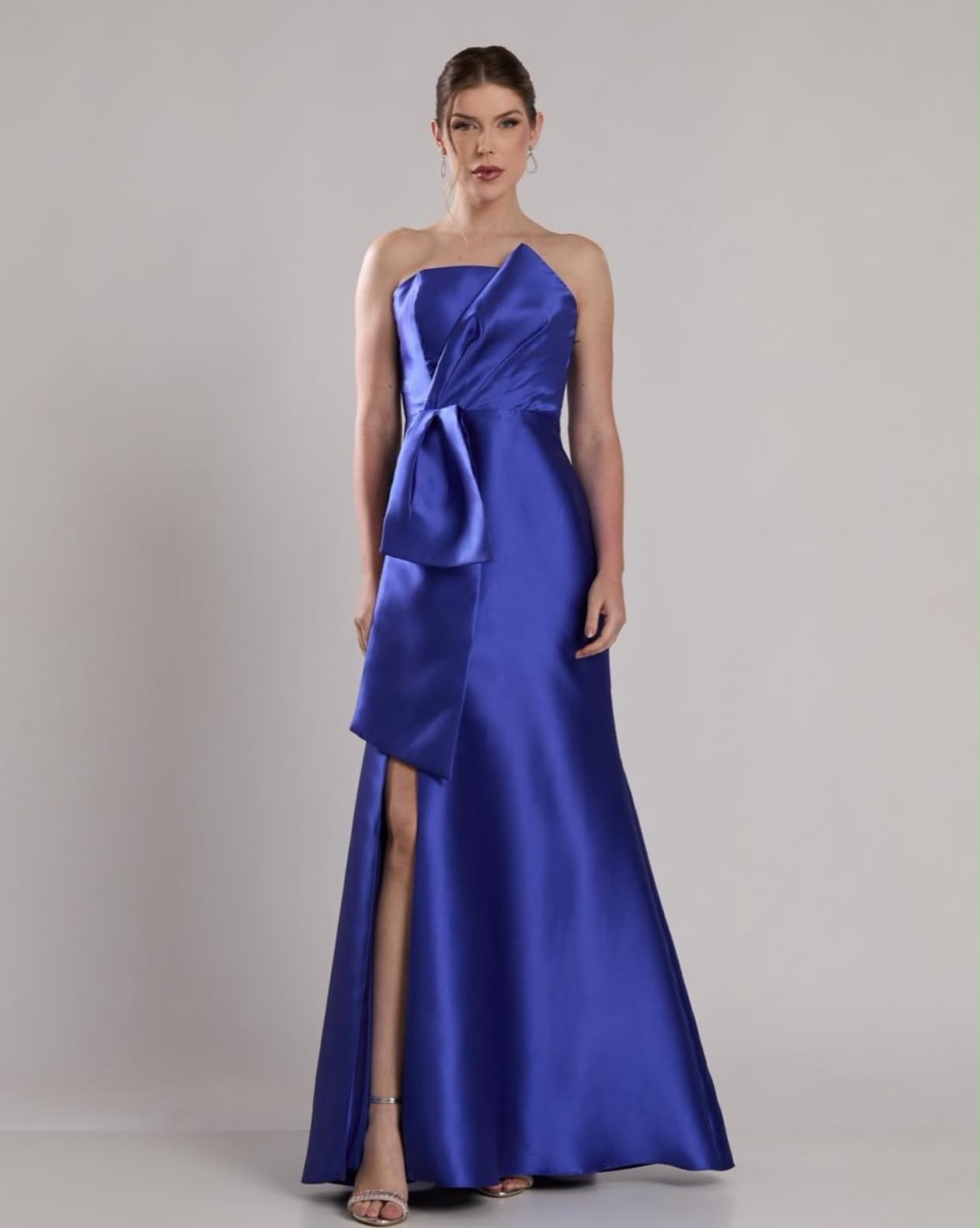 Vestido de Festa Longo Tomara que Caia - Azul