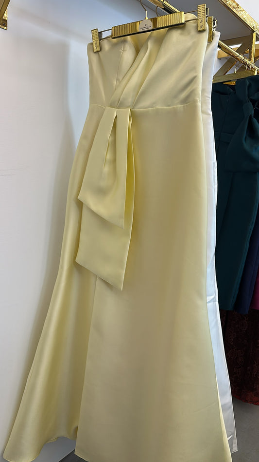 Vestido de Festa Longo Tomara que Caia - Amarelo