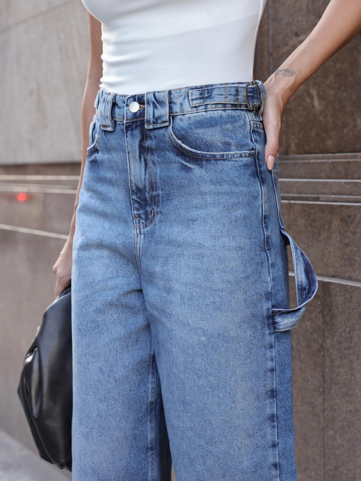 Calça Jeans Wide Leg Estilo Carpenter "Cool & Conforto"