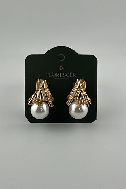 Brinco Semijoia Shell com Banho de Ouro 18K – Acabamento de Joia