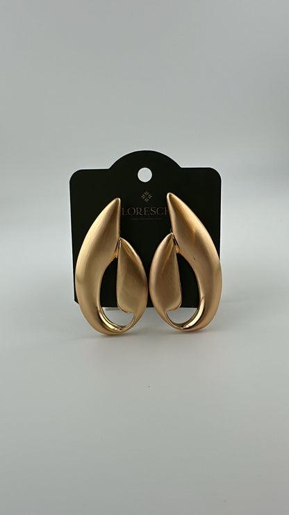 Brinco Semijoia Curvia – Conexão de Formas, Banho de Ouro 18K