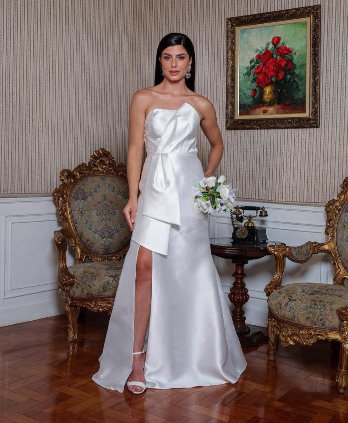 Vestido de Festa Longo Tomara que Caia - Cor Fusia